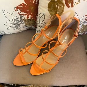 Aibarbie Salmon High Heel Sandals Sz 13